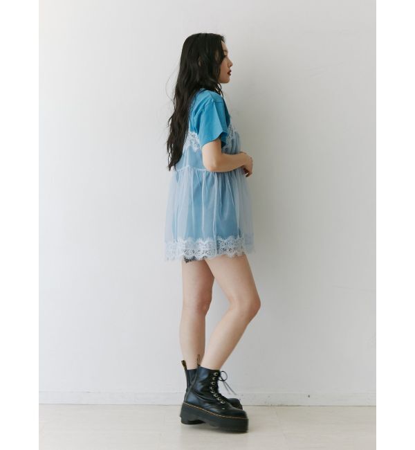 jouetie「ランジェリーレイヤードチュニックTシャツ」|Tシャツ・カットソー|