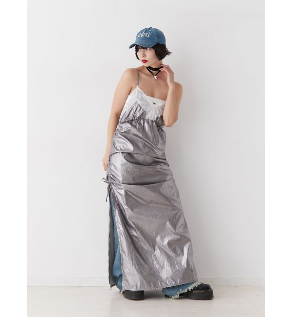 jouetie「メタリックレースキャミワンピース」|ワンピース|