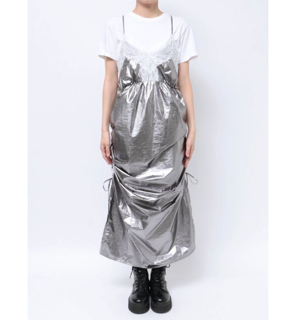 jouetie「メタリックレースキャミワンピース」|ワンピース|