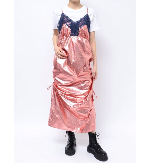 jouetie「メタリックレースキャミワンピース」|ワンピース|