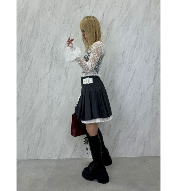 jouetie「フリルスリーブレーストップス」|Tシャツ・カットソー|