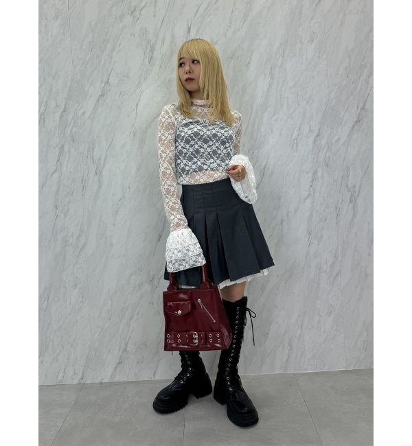 jouetie「フリルスリーブレーストップス」|Tシャツ・カットソー|