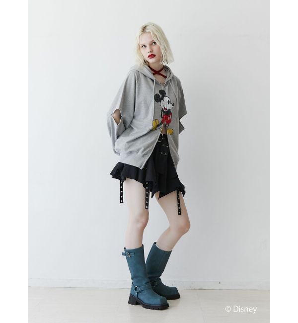 jouetie「【ミッキー＆ミニー】ダブルZIPスリットフーディ【セットアップ対応】」|パーカー|
