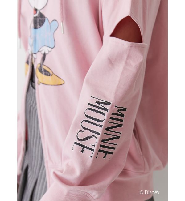 jouetie「【ミッキー＆ミニー】ダブルZIPスリットフーディ【セットアップ対応】」|パーカー|