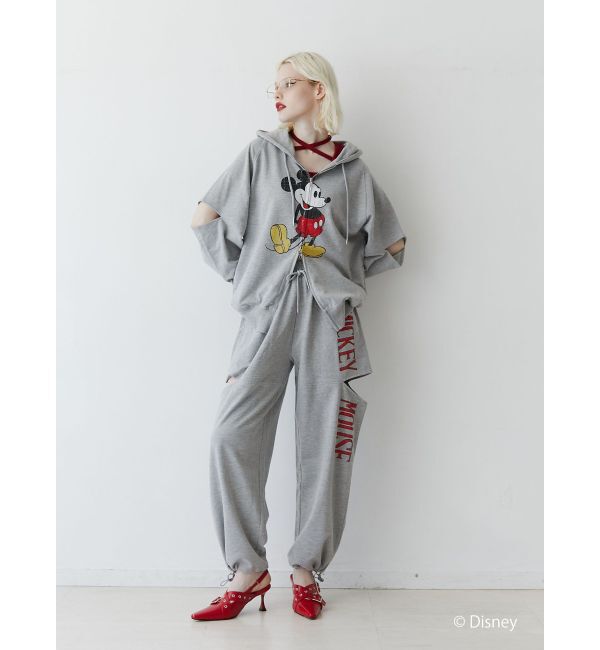 jouetie「【ミッキー＆ミニー】ダブルZIPスリットフーディ【セットアップ対応】」|パーカー|