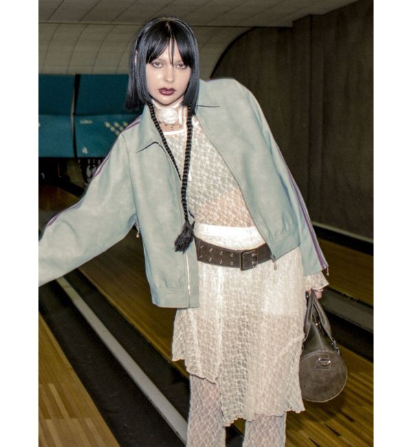 jouetie「フェイクレザーバイカーブルゾン【セットアップ対応】」|ブルゾン・スタジャン|