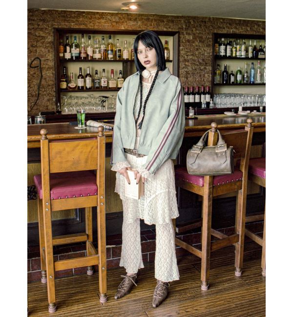 jouetie「フェイクレザーバイカーブルゾン【セットアップ対応】」|ブルゾン・スタジャン|