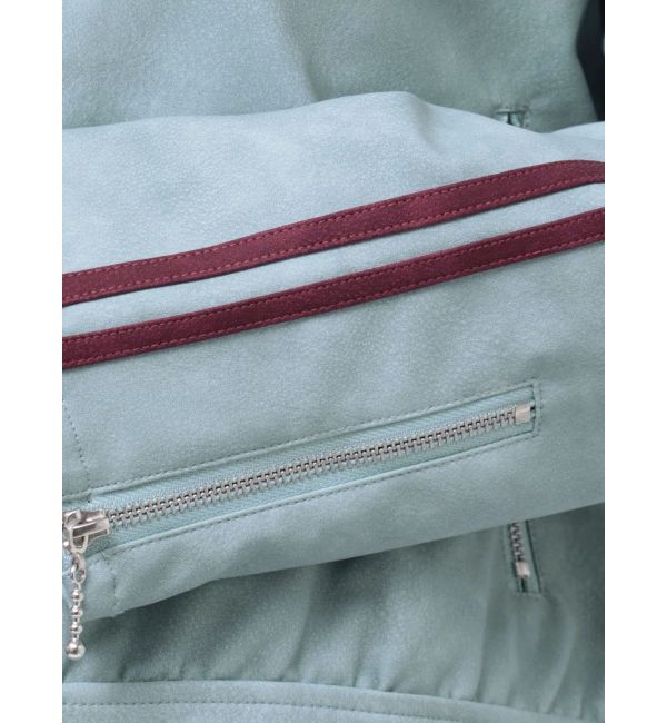 jouetie「フェイクレザーバイカーブルゾン【セットアップ対応】」|ブルゾン・スタジャン|