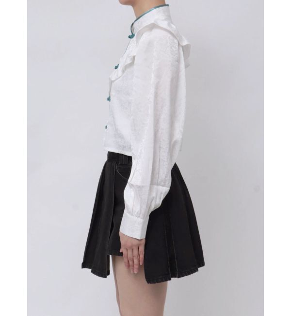 jouetie「ショートチャイナシャツ」|シャツ・ブラウス|