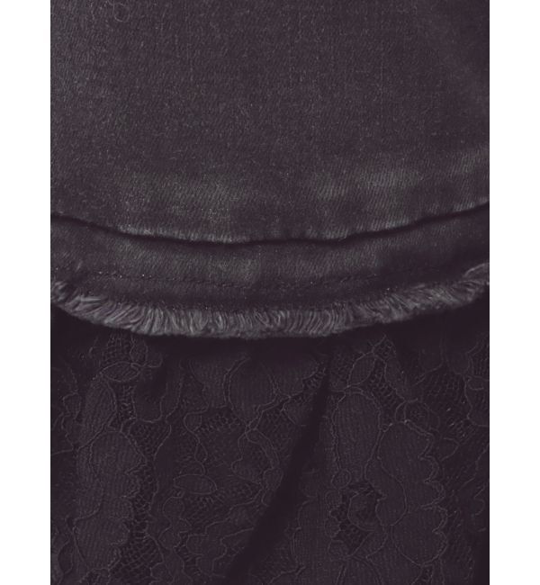 jouetie「レースフリルフレアデニム」|デニム|