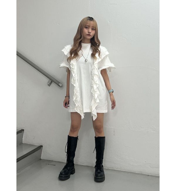 jouetie「フリルドッキングルーズTシャツ」|Tシャツ・カットソー|