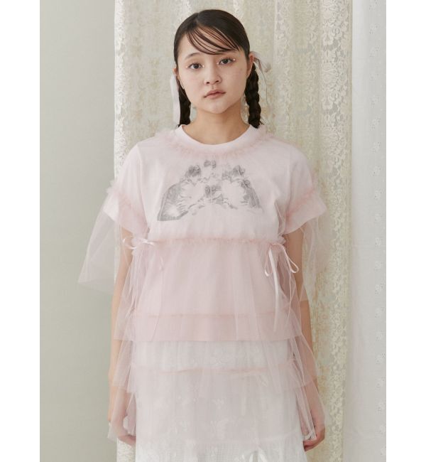 merry jenny「CAT ribbon Tee」|Tシャツ・カットソー|
