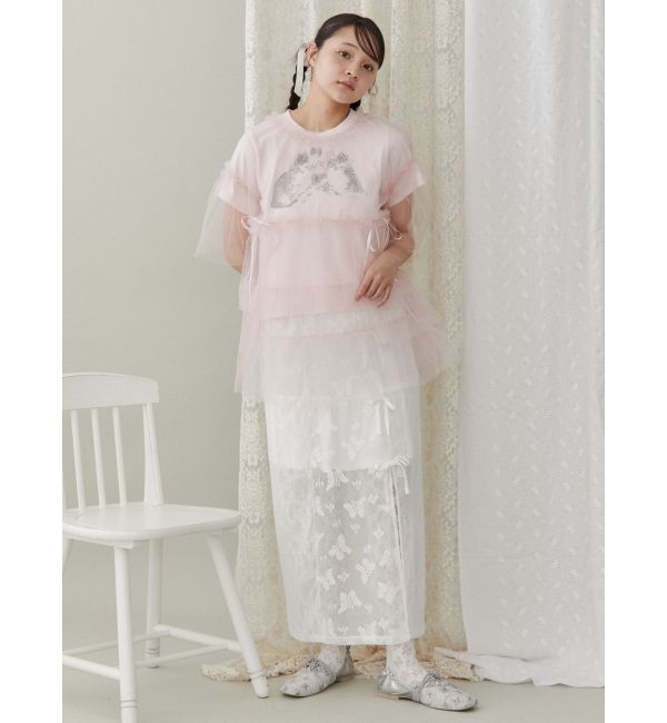 merry jenny「CAT ribbon Tee」|Tシャツ・カットソー|