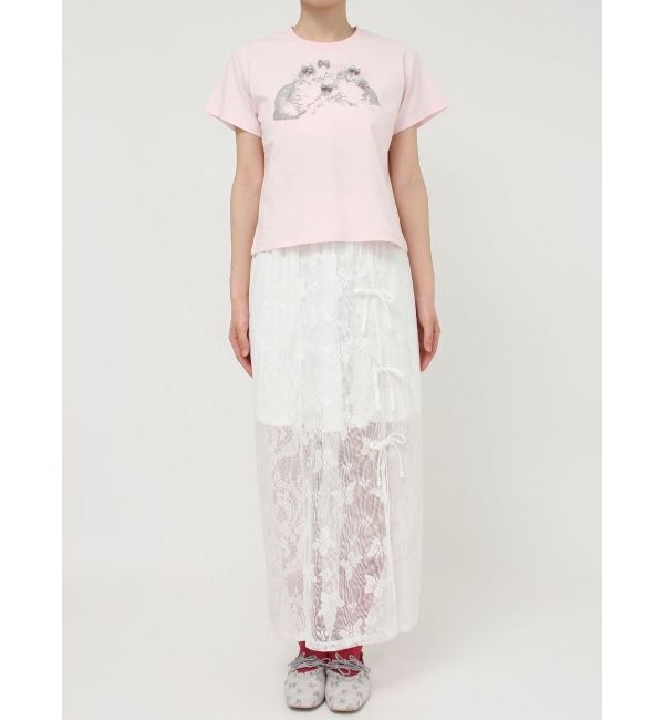 merry jenny「CAT ribbon Tee」|Tシャツ・カットソー|