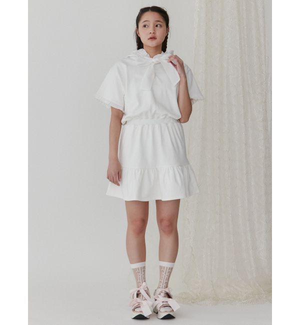 merry jenny「リボンフードミニワンピース」|ワンピース|