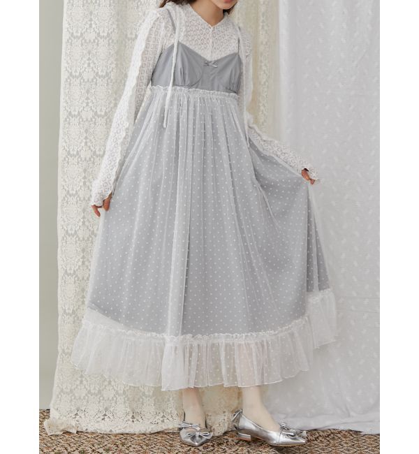 merry jenny「コルセットドッキングキャミワンピース」|ワンピース|グレー