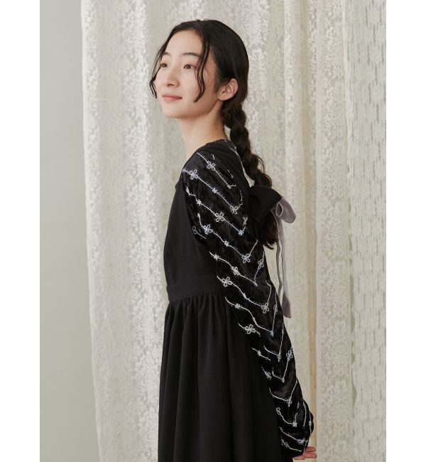 merry jenny「petit flower embroidery tops」|Tシャツ・カットソー|