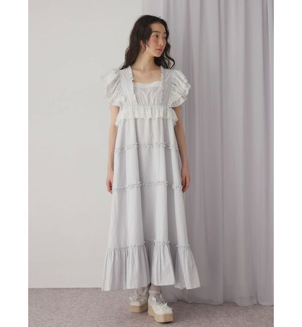 merry jenny「ストライプレースワンピース」|ワンピース|