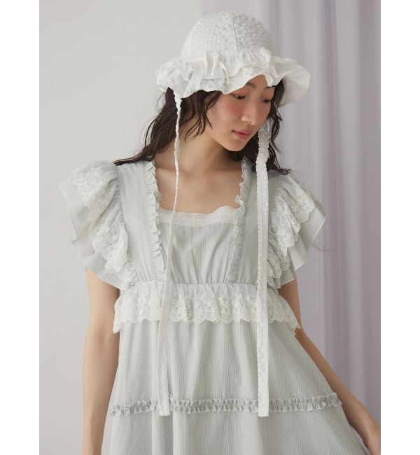 merry jenny「ストライプレースワンピース」|ワンピース|