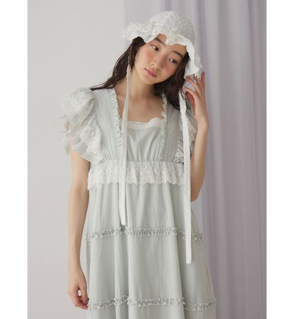 merry jenny「ストライプレースワンピース」|ワンピース|