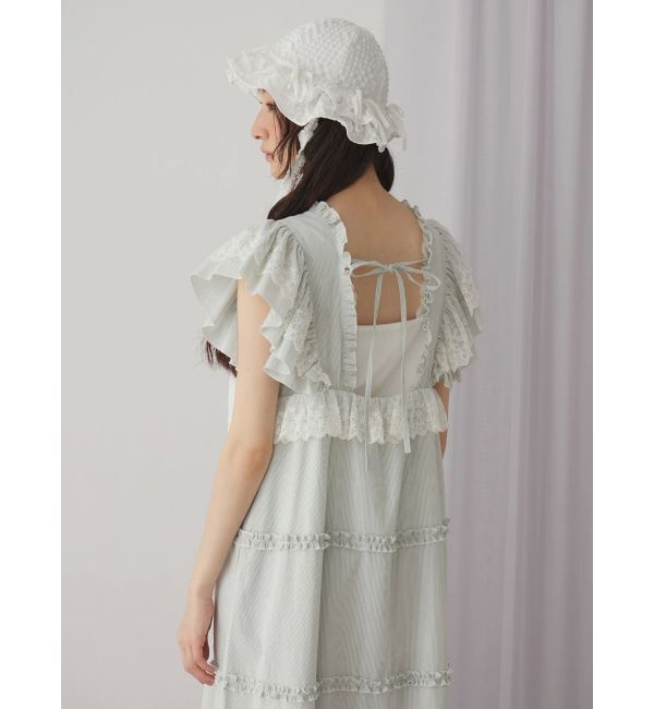 merry jenny「ストライプレースワンピース」|ワンピース|