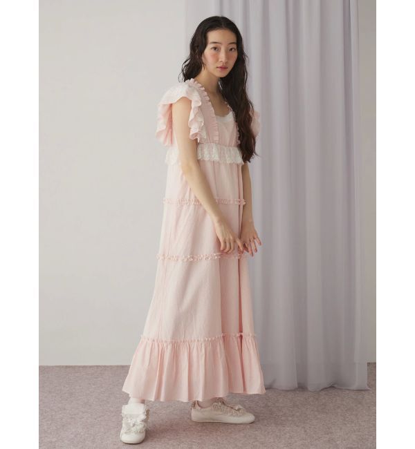 merry jenny「ストライプレースワンピース」|ワンピース|