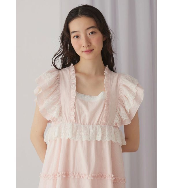 merry jenny「ストライプレースワンピース」|ワンピース|