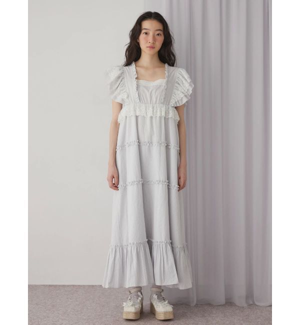 merry jenny「ストライプレースワンピース」|ワンピース|