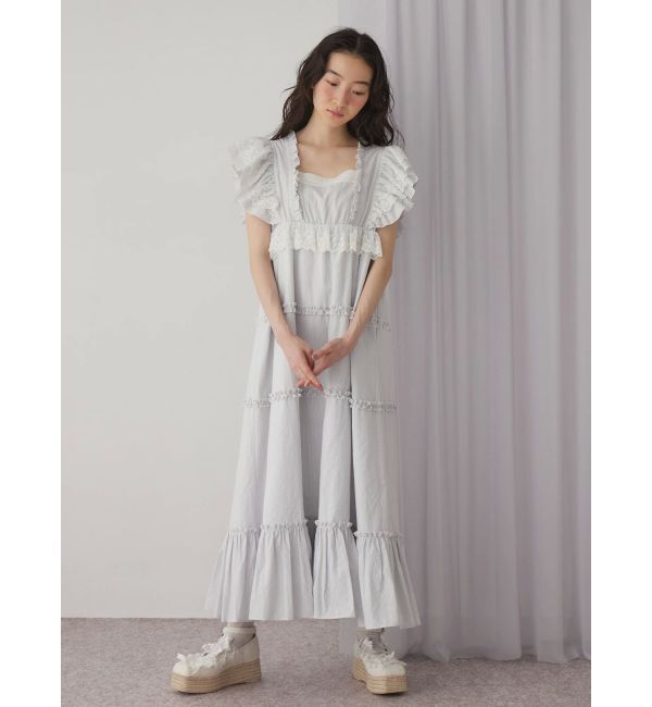 merry jenny「ストライプレースワンピース」|ワンピース|