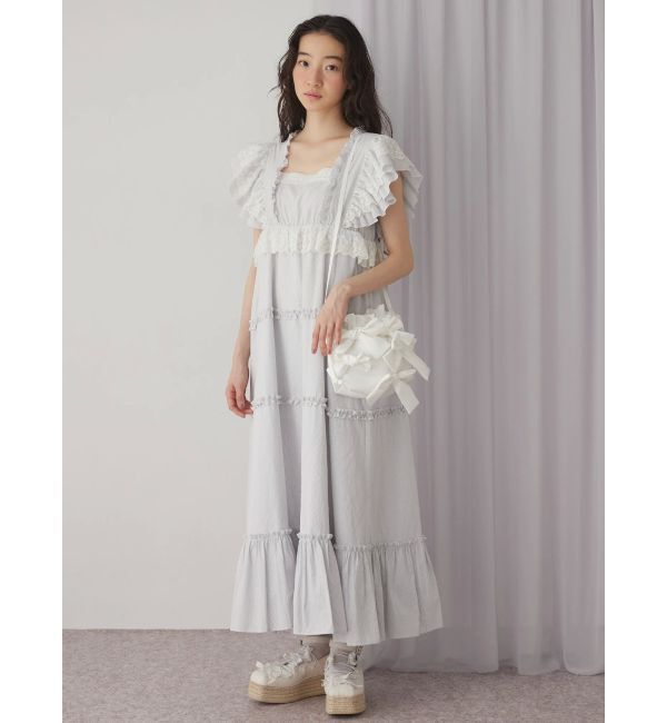 merry jenny「ストライプレースワンピース」|ワンピース|