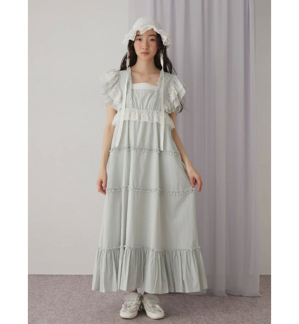 merry jenny「ストライプレースワンピース」|ワンピース|