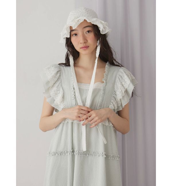 merry jenny「ストライプレースワンピース」|ワンピース|