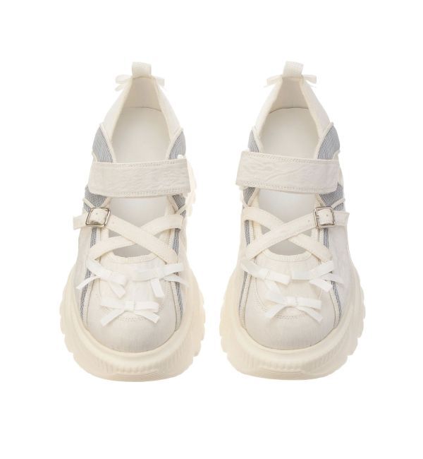 merry jenny「ribbonジャガードスニーカー」|スニーカー|