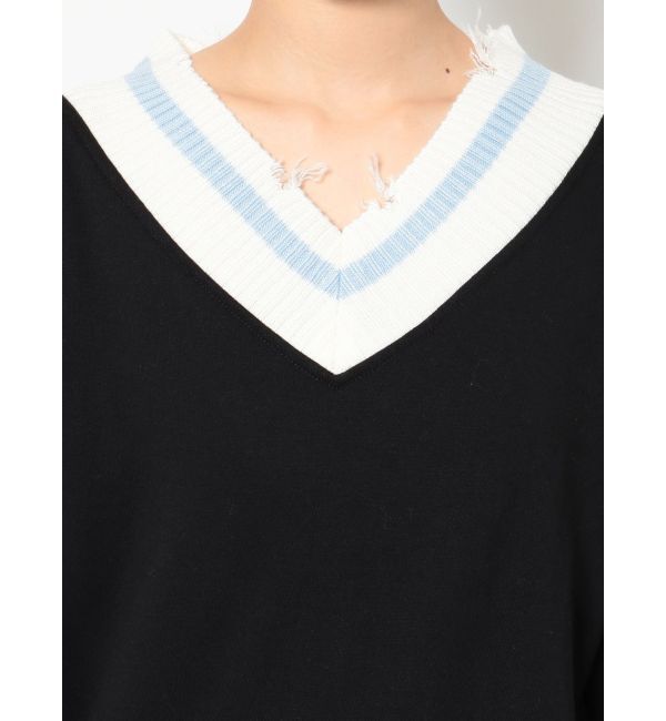 GYDA「Vネックグラインダードッキングスウェットワンピース」|ワンピース|