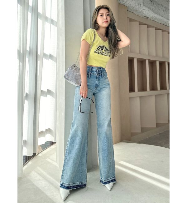 GYDA「SUNBATHINGブリーチSHORT Tシャツ」|Tシャツ・カットソー|