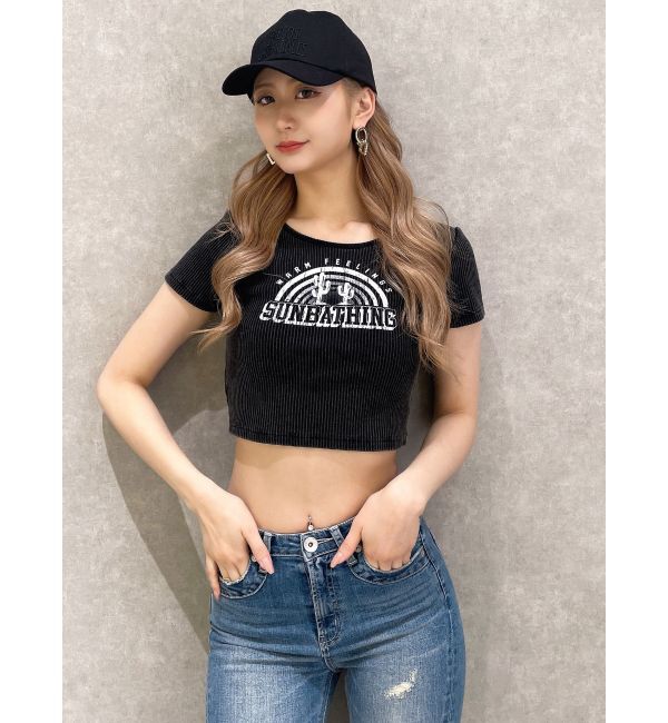 GYDA「SUNBATHINGブリーチSHORT Tシャツ」|Tシャツ・カットソー|