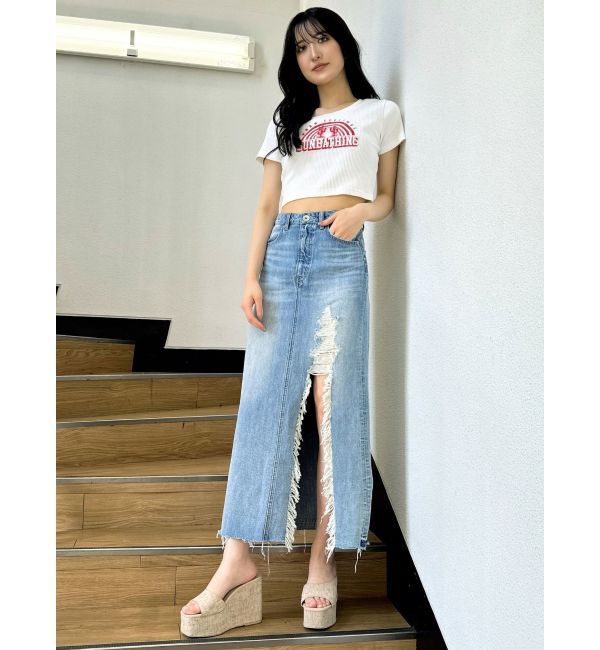 GYDA「SUNBATHINGブリーチSHORT Tシャツ」|Tシャツ・カットソー|