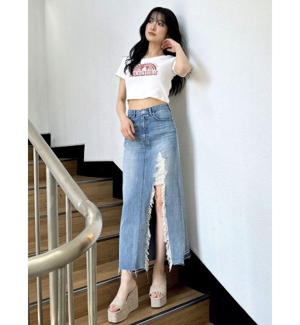 GYDA「SUNBATHINGブリーチSHORT Tシャツ」|Tシャツ・カットソー|