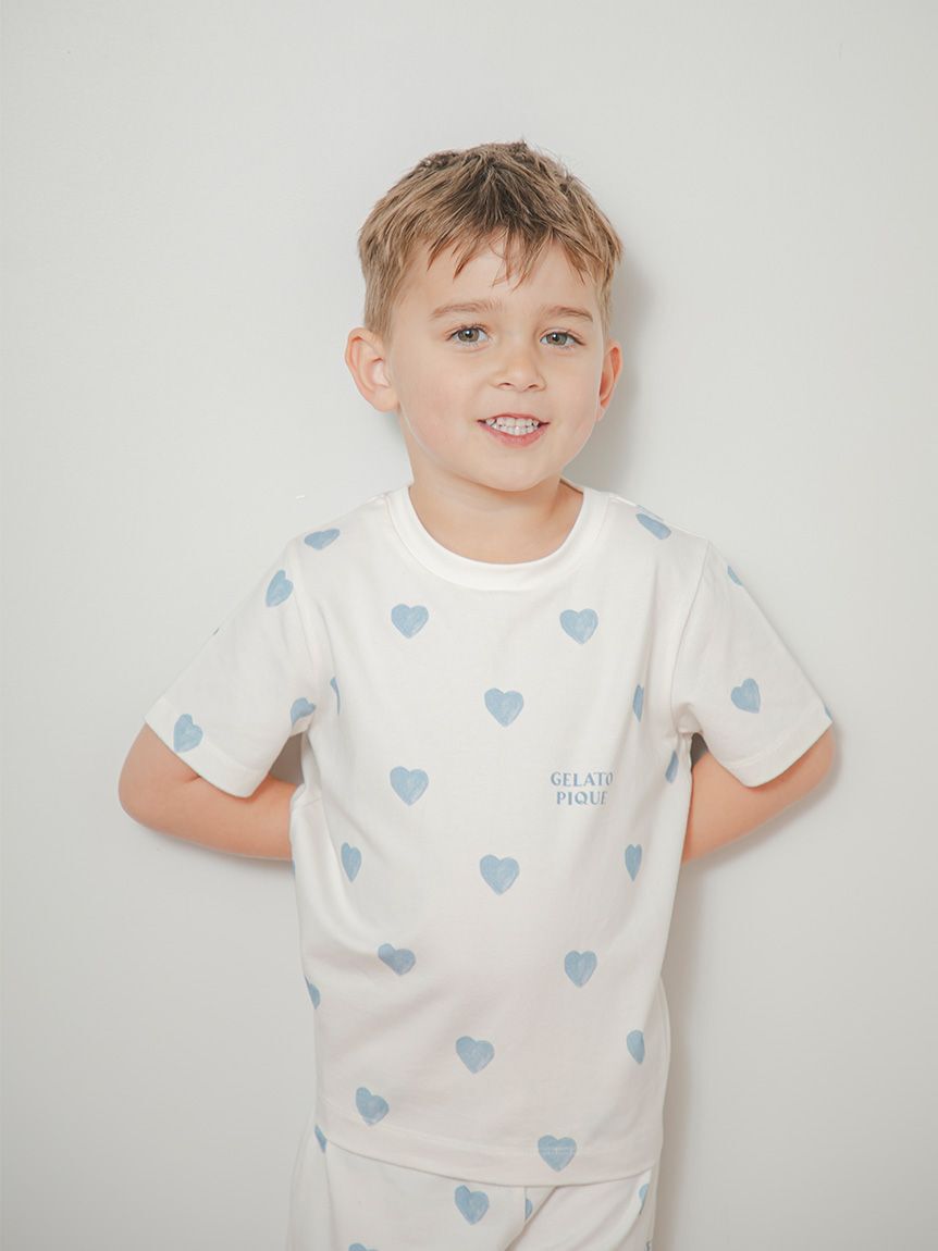 GELATO PIQUE KIDS & BABY「【KIDS】ハート柄Tシャツ」|ルームウェア|