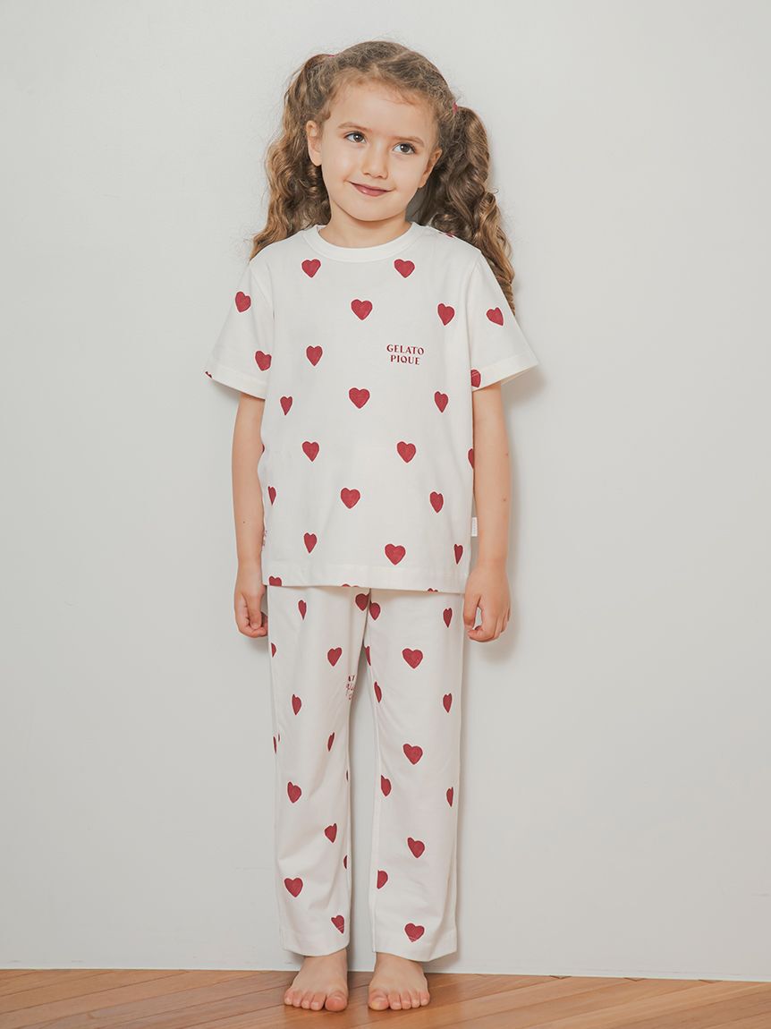 GELATO PIQUE KIDS & BABY「【KIDS】ハート柄Tシャツ」|ルームウェア|