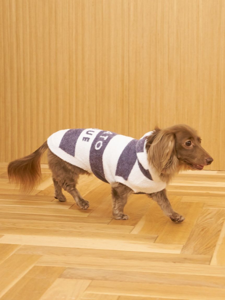 GELATO PIQUE CAT&DOG「【CAT&DOG】スムーズィーダックスサイズ２ボーダーフーディー」|その他|NVY