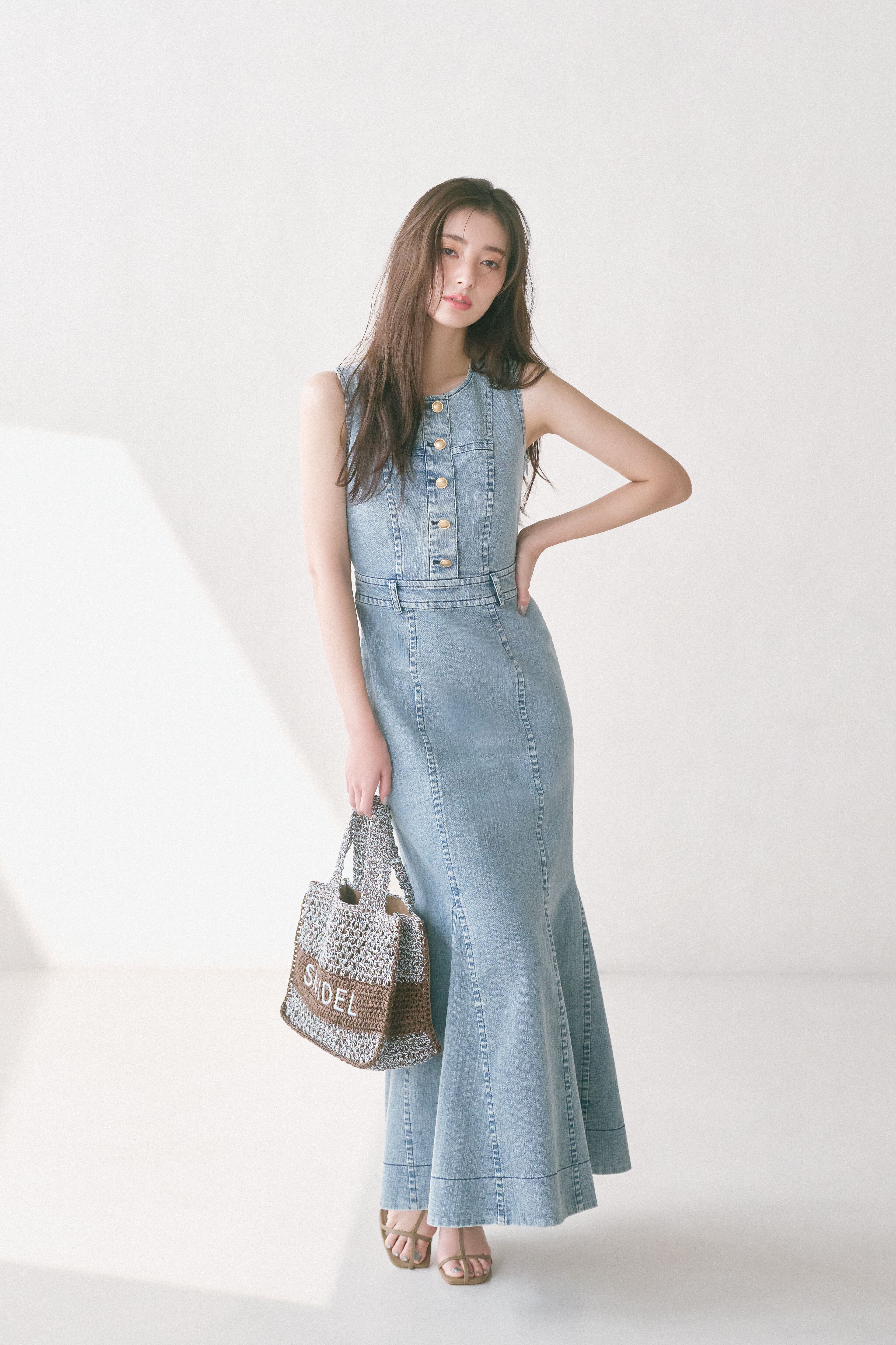 SNIDEL「デニムマーメイドワンピース」|ワンピース|