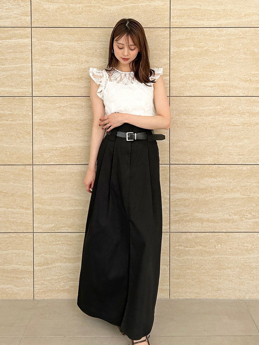 SNIDEL「レースフリルプルオーバー」|Tシャツ・カットソー|