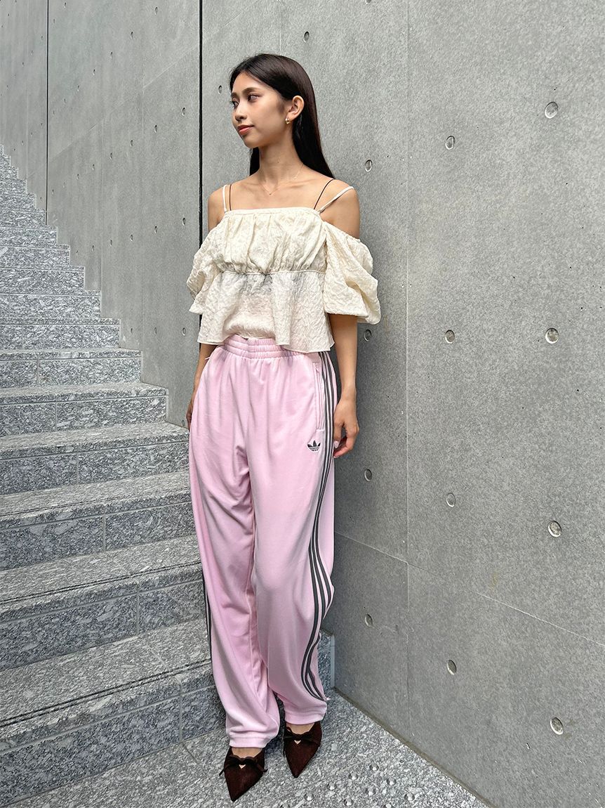 SNIDEL「【adidas Originals】FB TP VELOUR/ファイヤーバードトラックパンツベロア」|チノ|