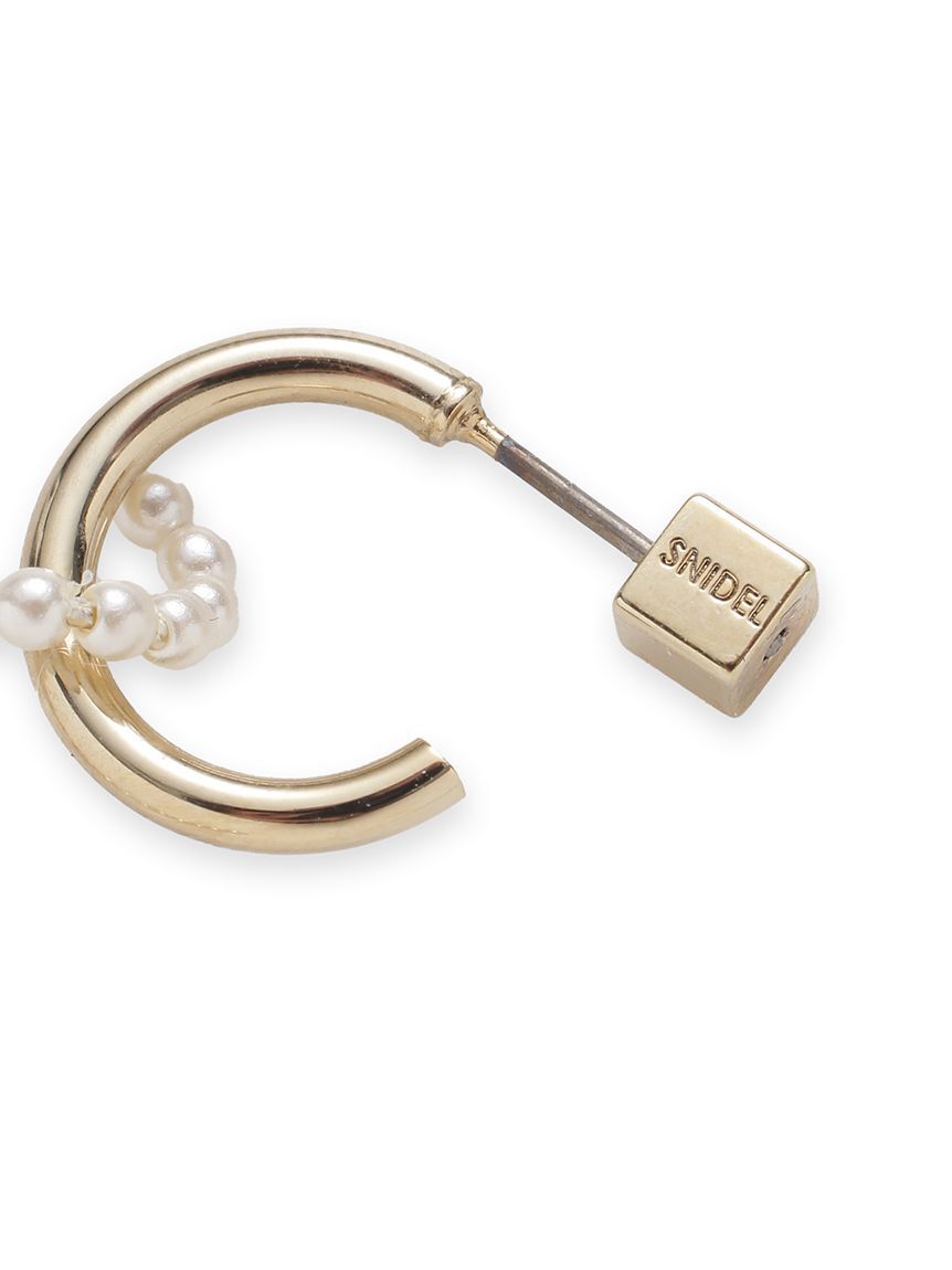 SNIDEL「パールビーズバリエピアス」|ピアス|