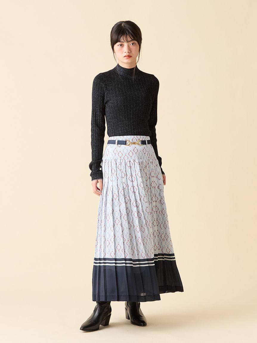 LILY BROWN「【WEB限定カラー】ランダムリブラメニットトップス」|ニット・セーター|