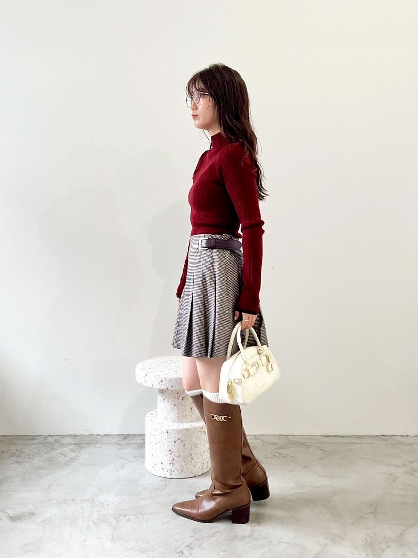 LILY BROWN「【WEB限定カラー】ランダムリブラメニットトップス」|ニット・セーター|