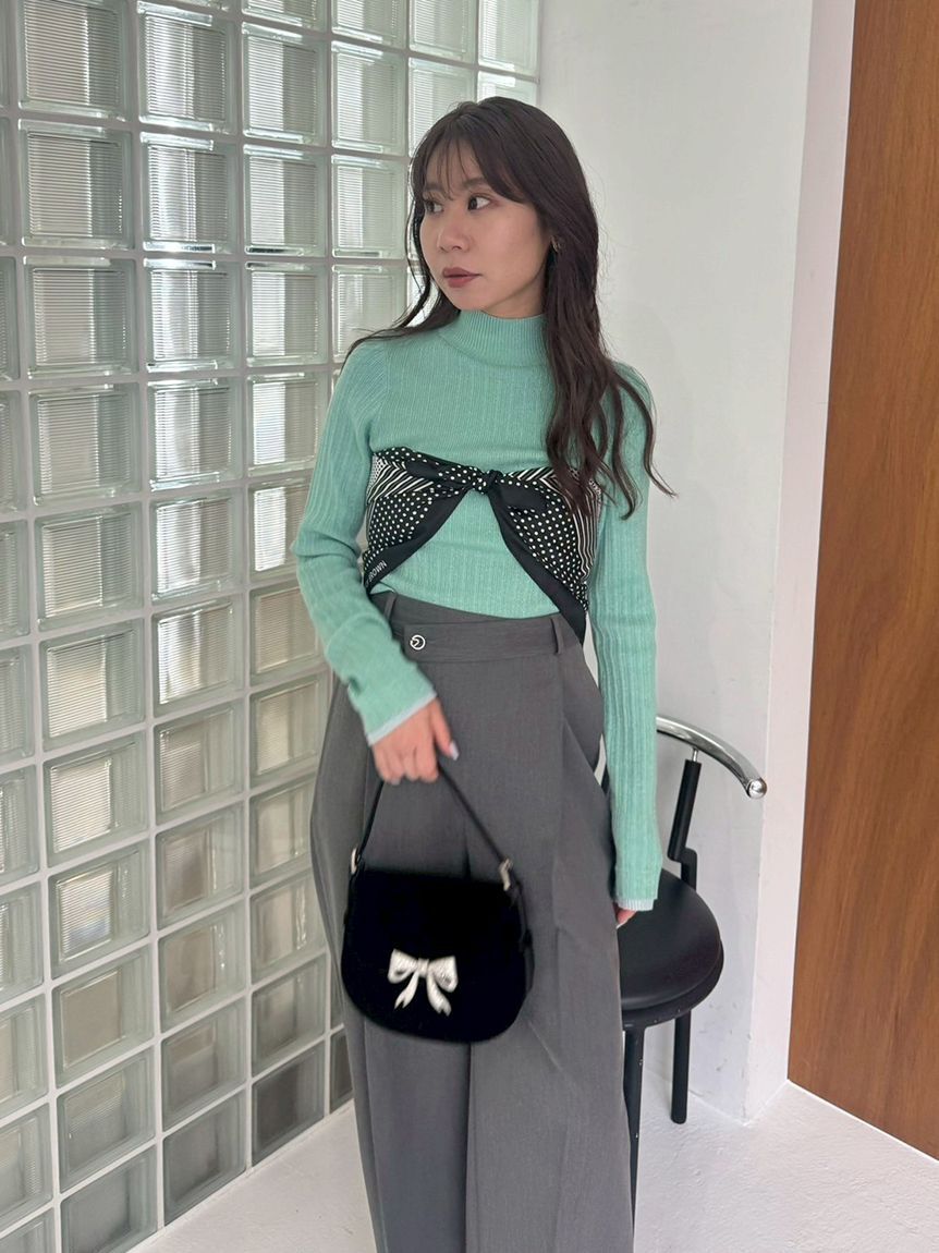 LILY BROWN「【WEB限定カラー】ランダムリブラメニットトップス」|ニット・セーター|