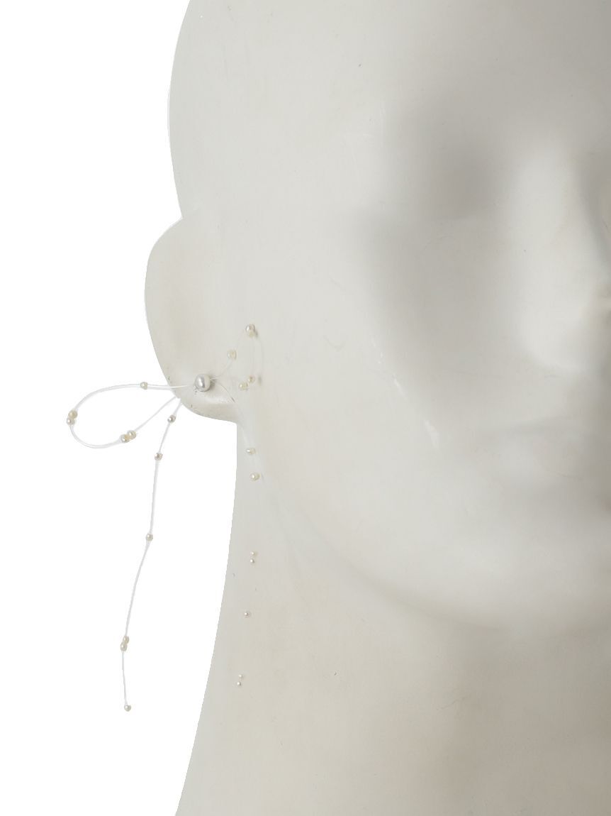 CELFORD「【HANAE MORI&times;CELFORDコラボ】 淡水パールリボンピアス」|ピアス|