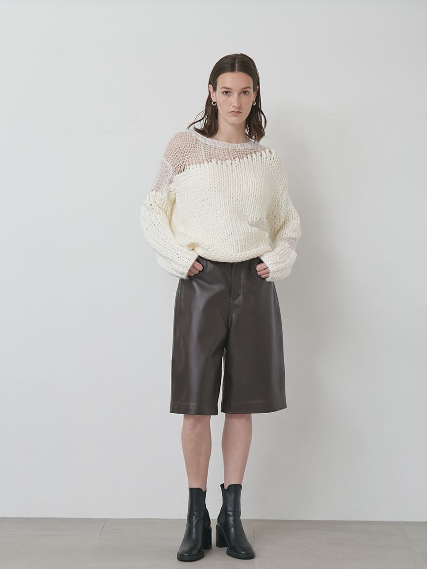 styling/「コンビクルーネックハンドニット」|ニット・セーター|